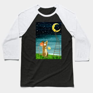 Cheese Moon Baseball T-Shirt